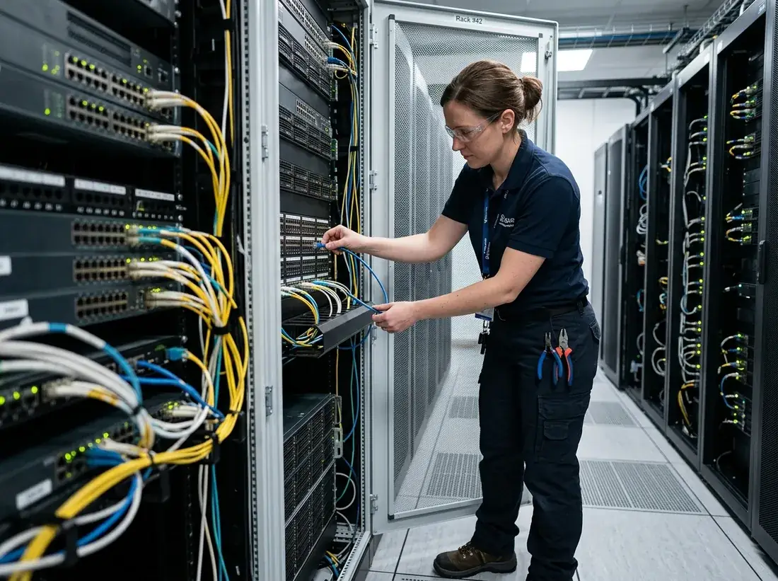 Ingénieur Global SP en intervention sur les serveurs